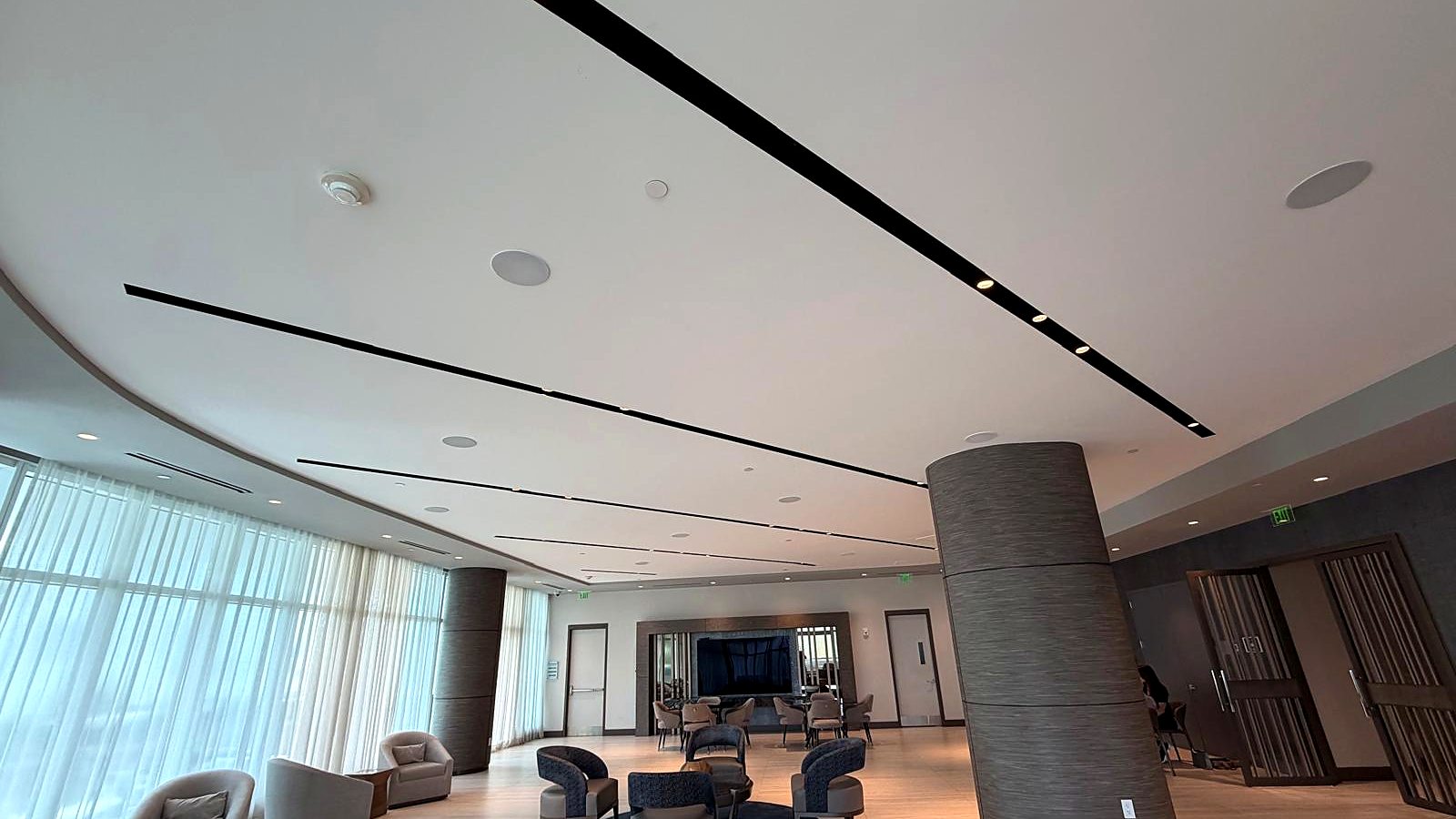 Luxury lobby renovation finished, Miami